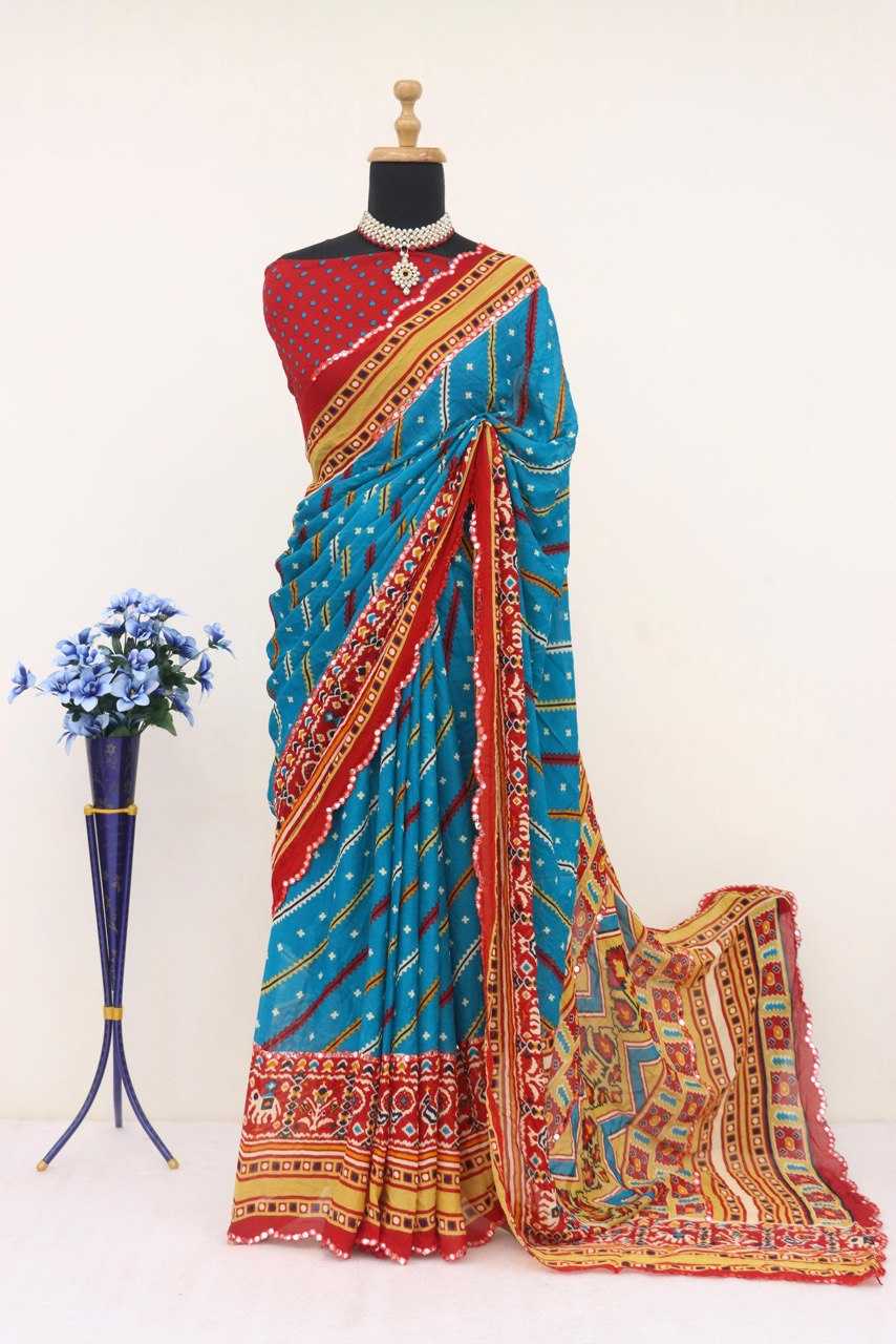 YNF DULL MOSS GRO 1956 SUITS WHOLESALE PRINTED LADIES LEHERIYA SAREES MANUFACTURER  